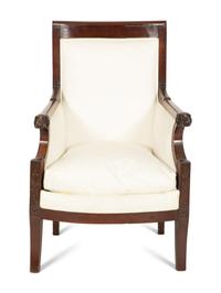 A French Empire Style Mahogany Berg è re