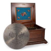 A Regina 15 1/2 Inch Disc Music Box