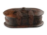 A Continental Iron-Mounted Table Casket