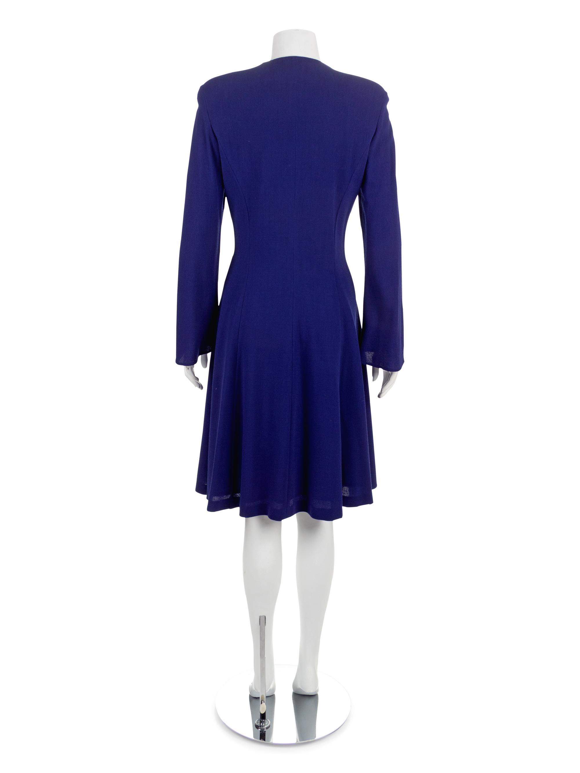 Ungaro Blue Dress, 1980s-1990s