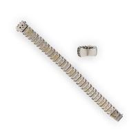 Roberto Coin, Enamel, Diamond, and White Gold 'Animalier' Bracelet and Ring