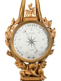 A French Gilt Bronze Barometer
