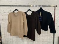 Three Oscar de la Renta Knit Tops: One Bolero, Two Sweaters, Fall 2006-2007