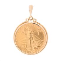 LIBERTY $50 COIN PENDANT