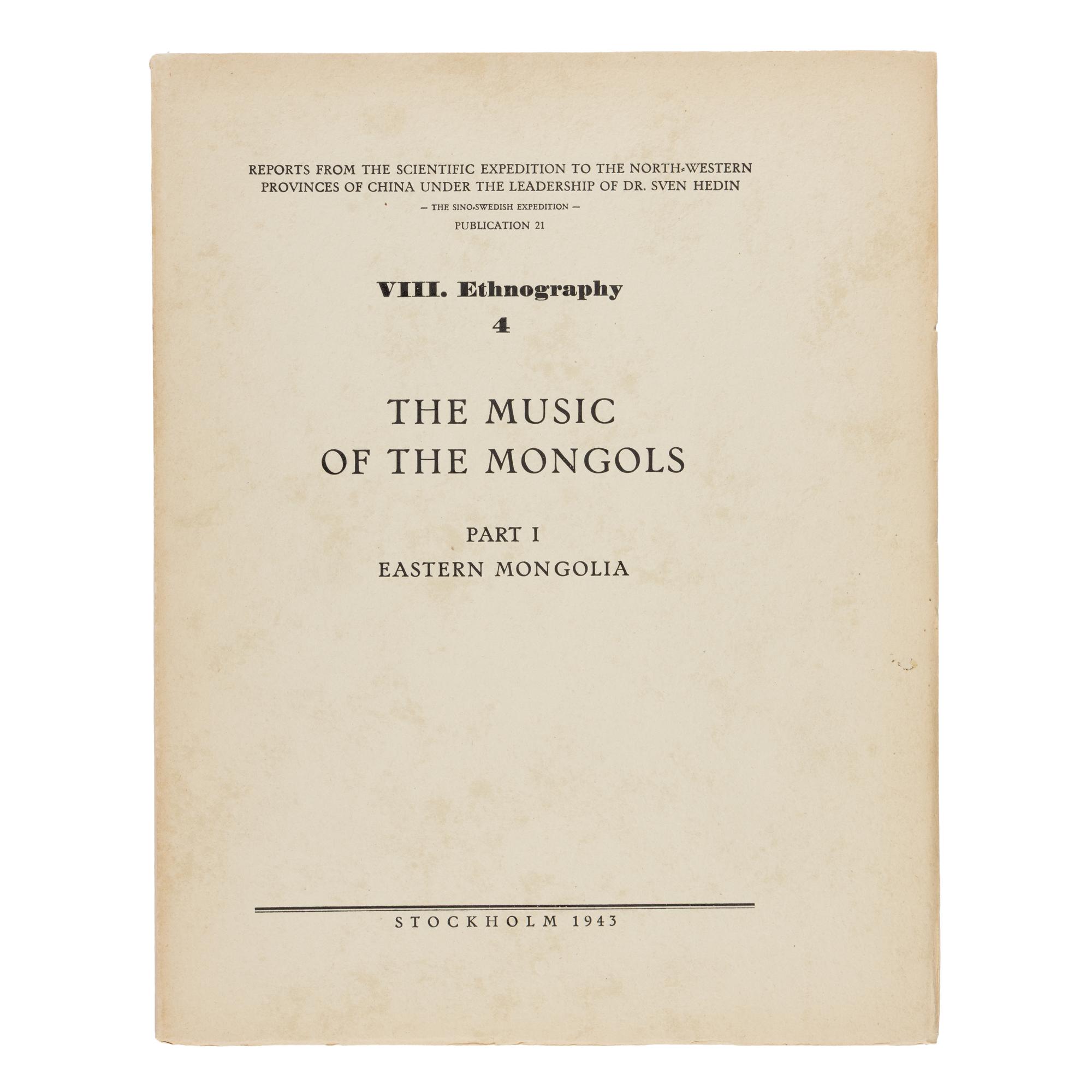 [Travel & Exploration]. (Hedin, Sven). Reports from the Scientific Expedition to the North-Western Provinces of China Under the Leadership of Dr. Sven Hedin