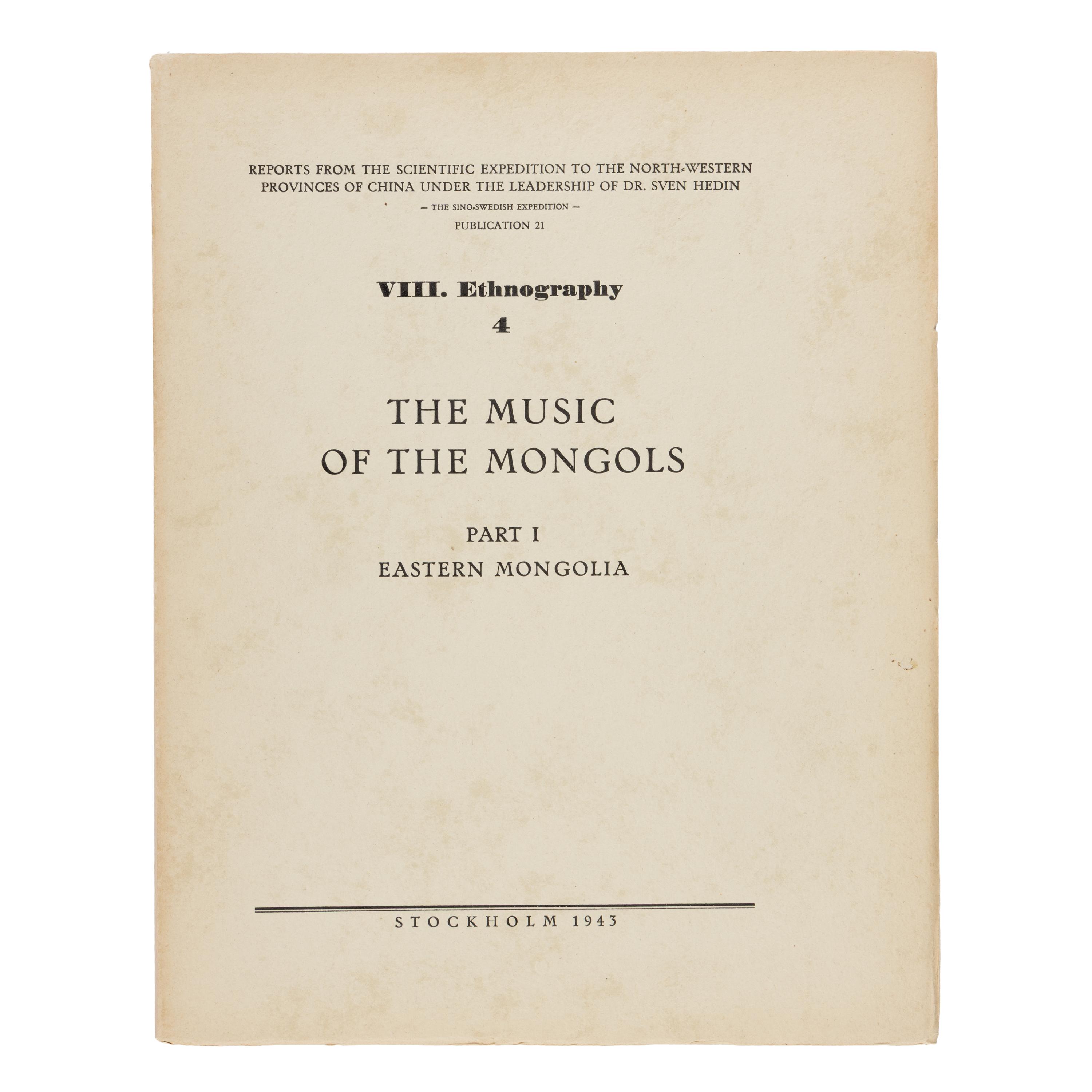 [Travel & Exploration]. (Hedin, Sven). Reports from the Scientific Expedition to the North-Western Provinces of China Under the Leadership of Dr. Sven Hedin