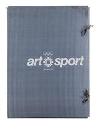 Set of 10 from XIV Olympic Winter Games Sarajevo 1984 , 1983 Including works by David Hockney, Victor Vasarely, Howard Hodgkin, James Rosenquist, and others.