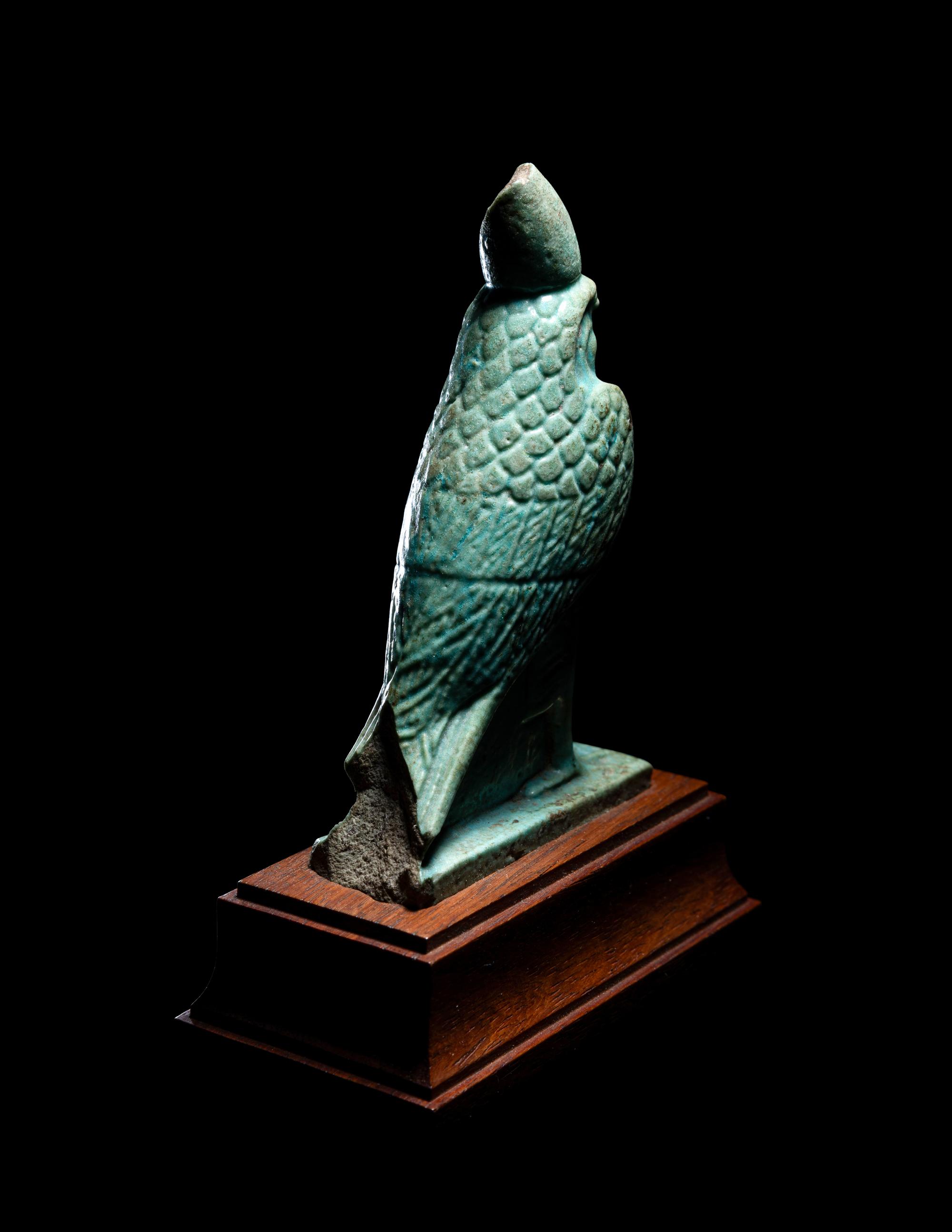 An Egyptian Faience Horus Falcon