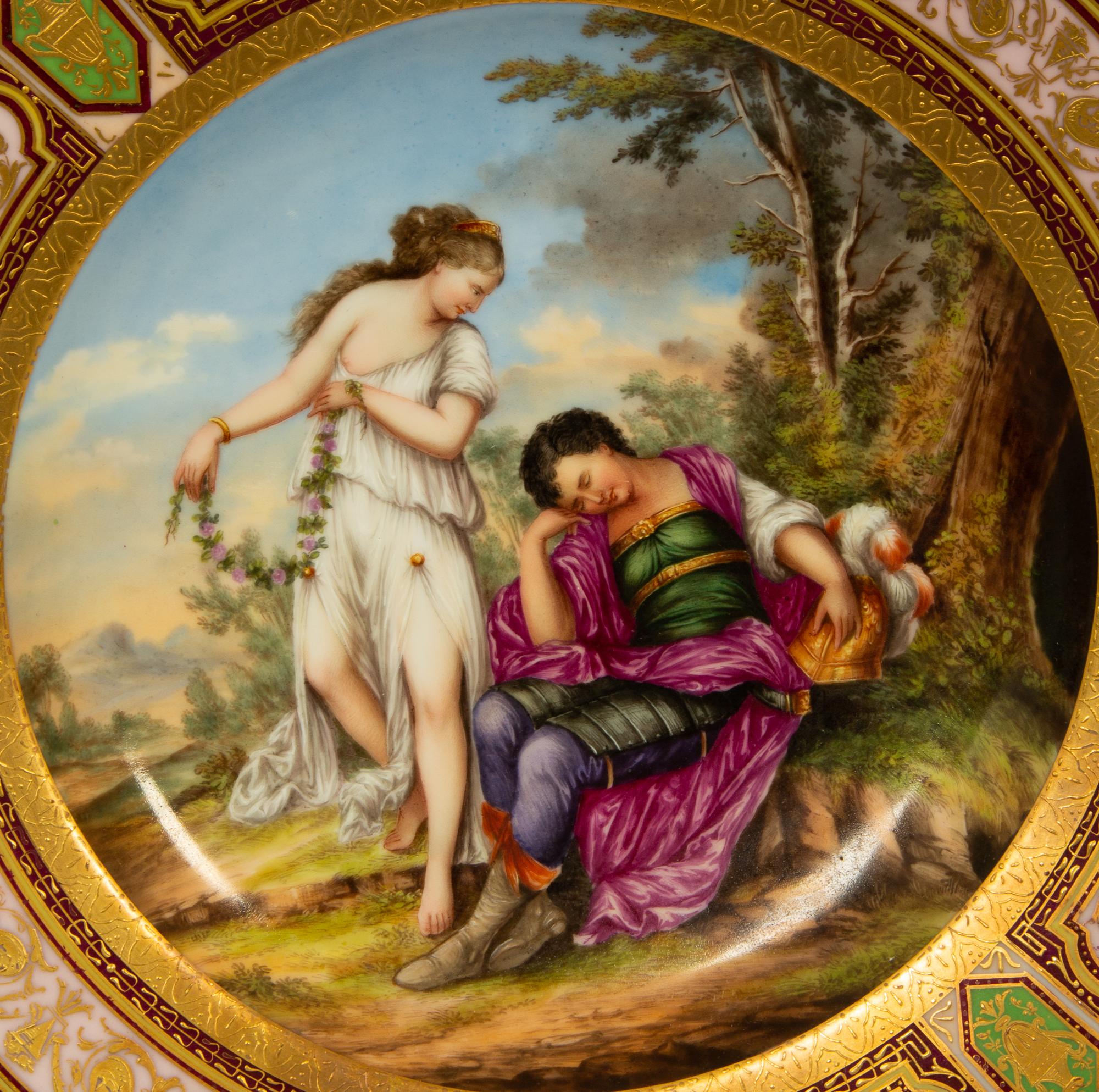 A Set of Four Royal Vienna Porcelain Cabinet Plates — 19TH CENTURY