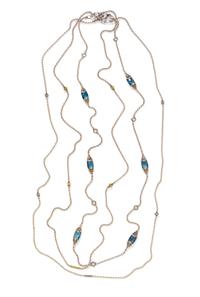 A Collection of Sterling Silver Longchain Necklaces, Lagos,