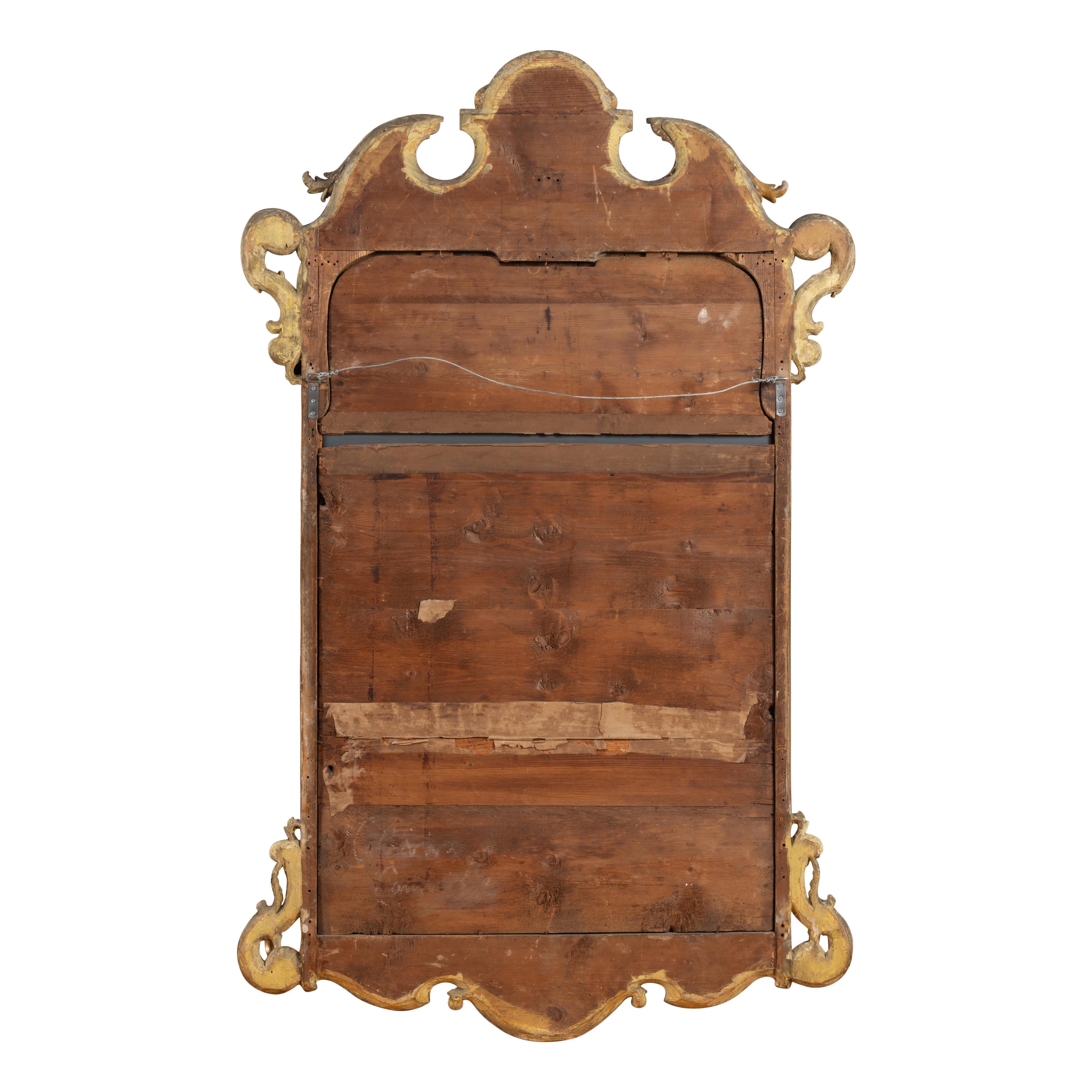 A Pair of George I Giltwood Mirrors