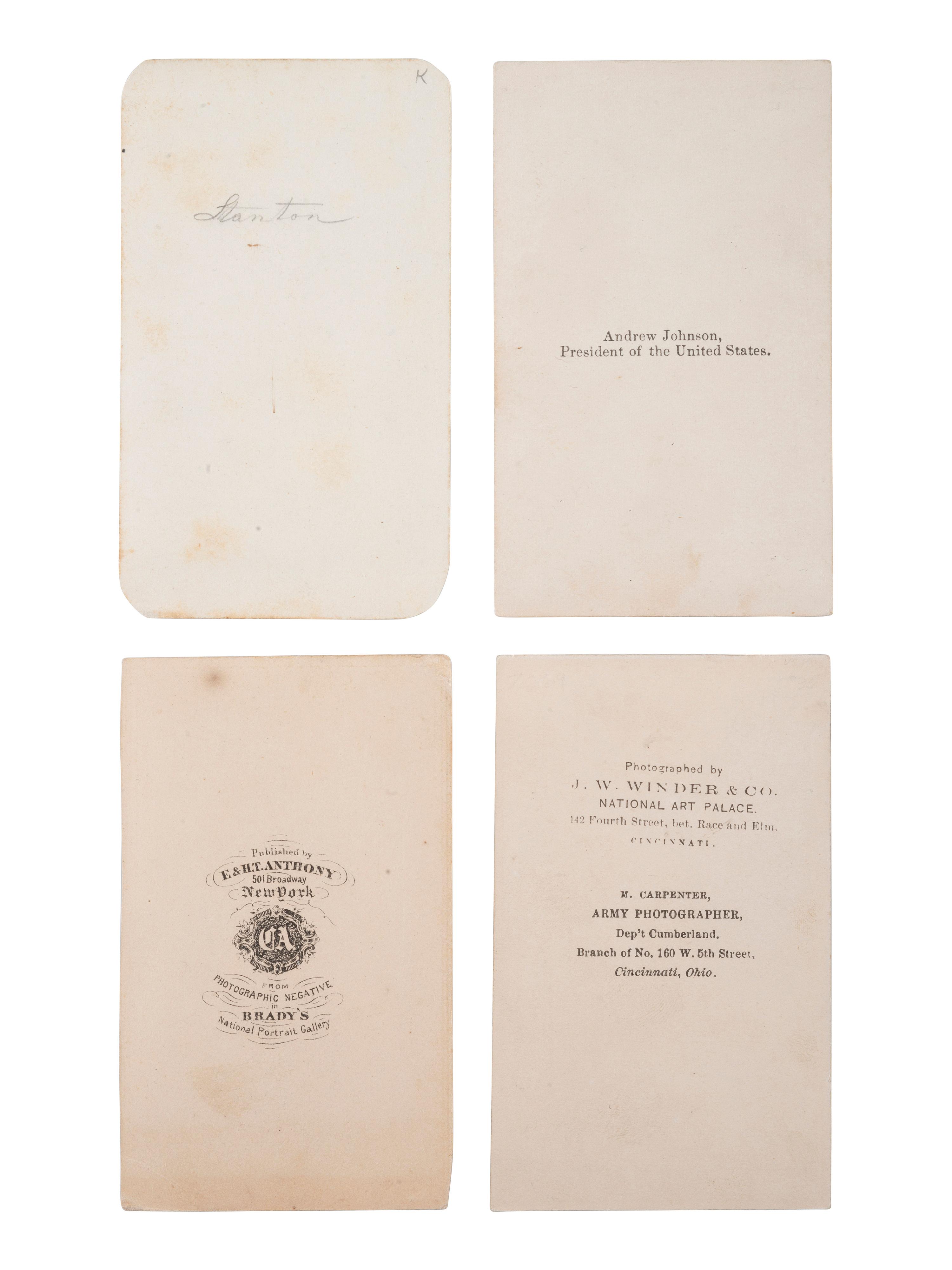 [POLITICS - CIVIL WAR]. 6 images, incl. Lincoln and views of Washington, DC, landmarks.