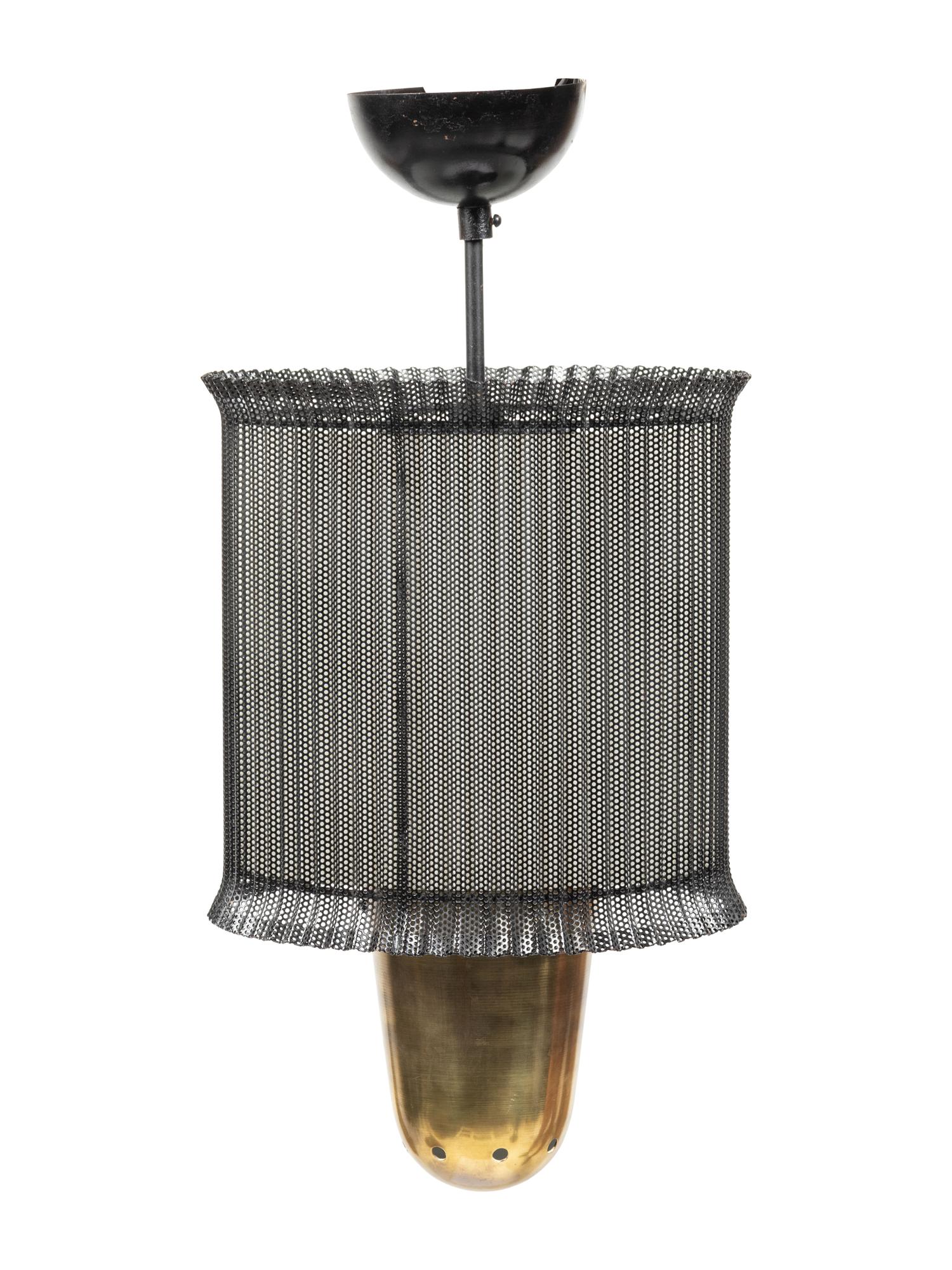 A Perforated Metal Hanging Fixture
