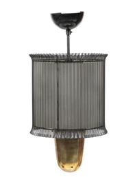 A Perforated Metal Hanging Fixture
