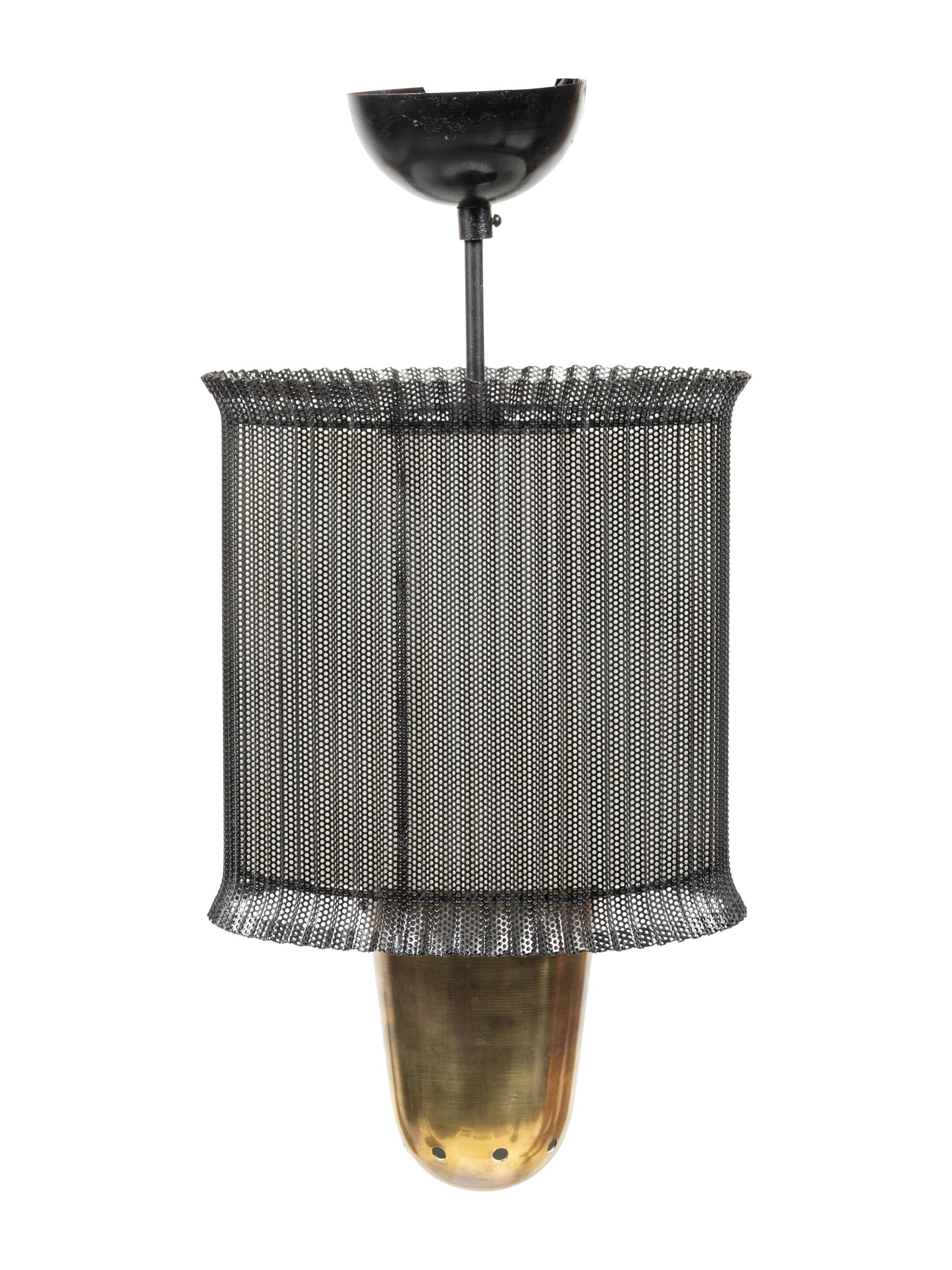 A Perforated Metal Hanging Fixture
