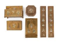Abalone Six-Piece Desk Set