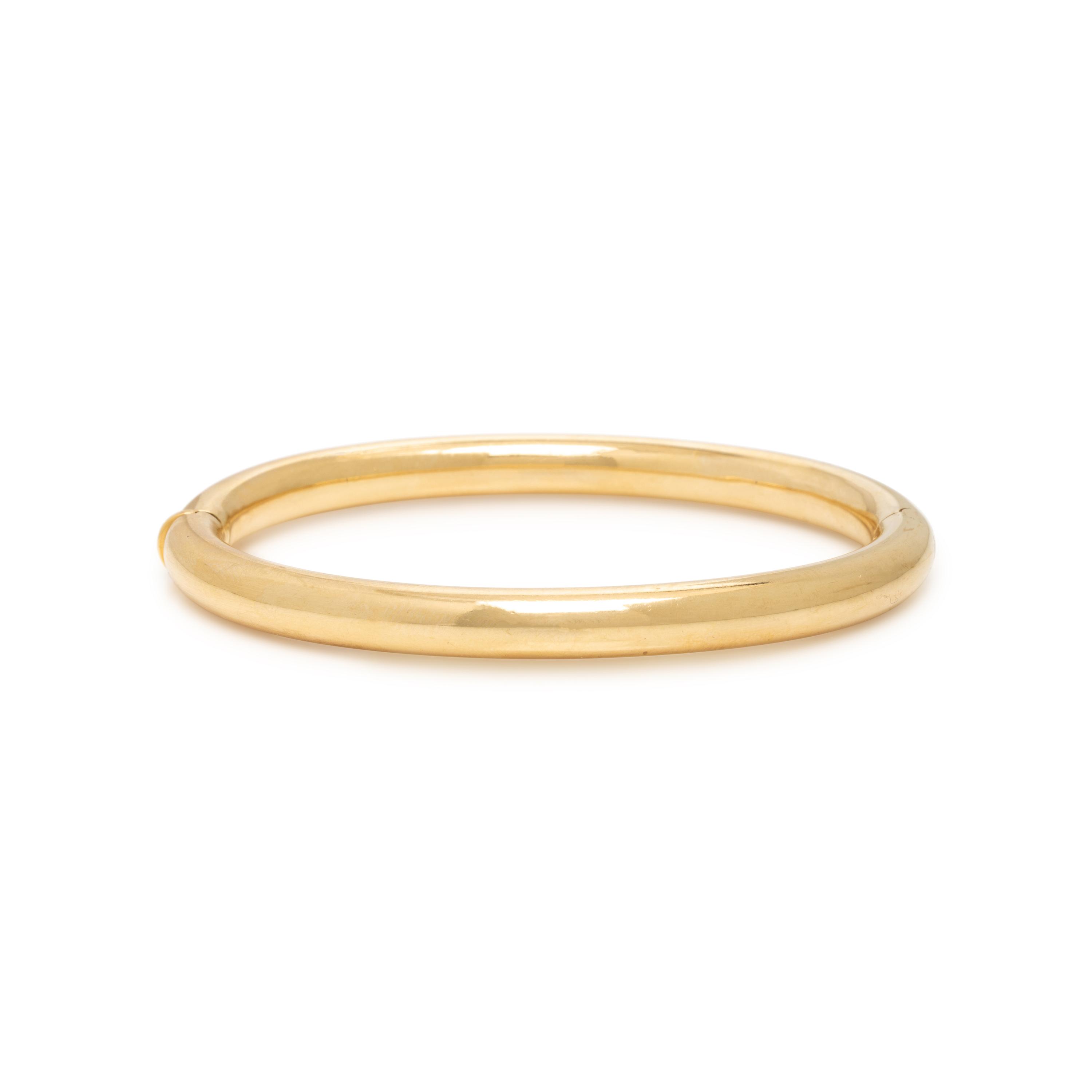 Yellow Gold Bangle Bracelet