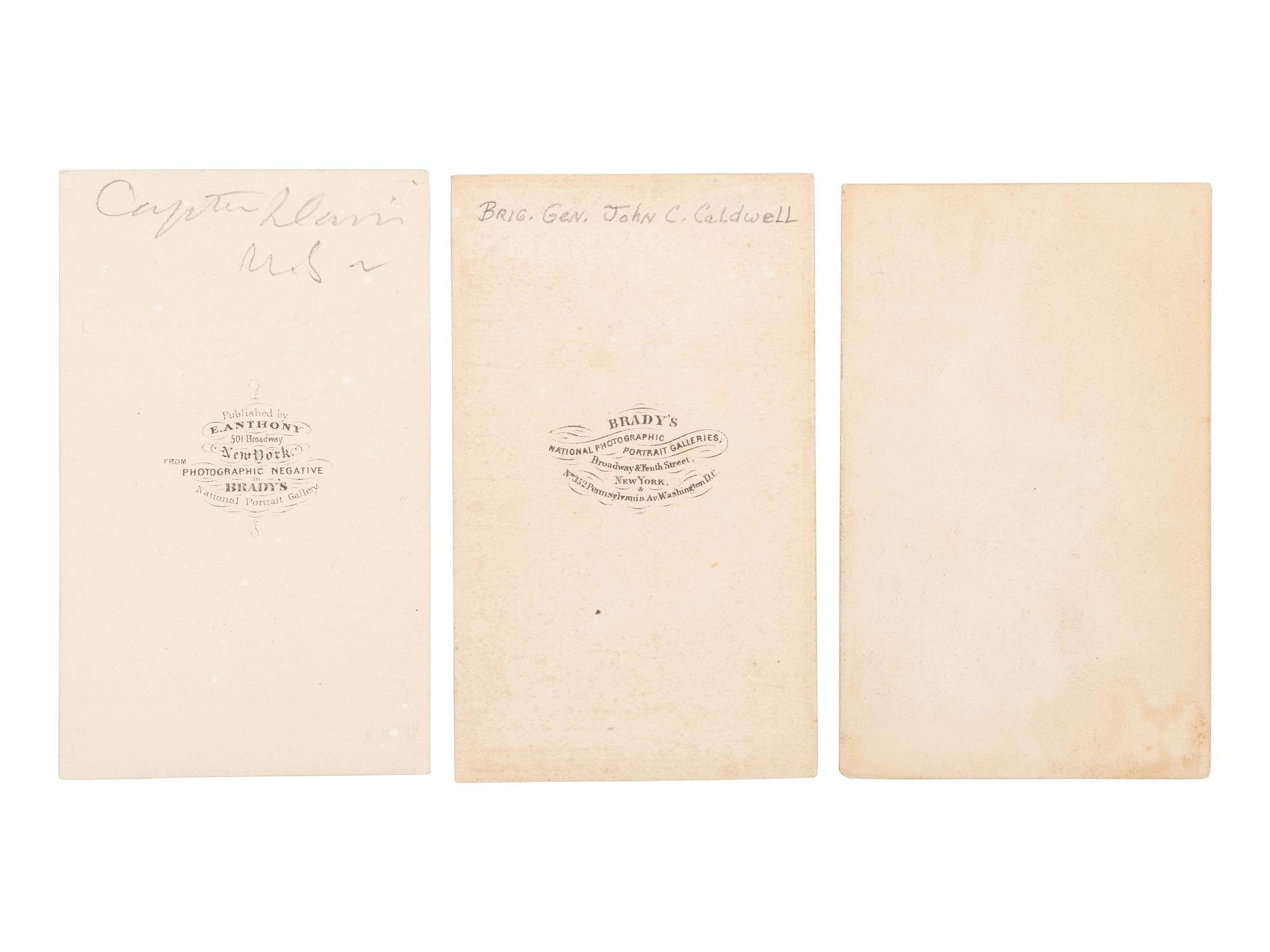 [LINCOLN, Abraham (1809-1865)]. CDVs featuring members of the honor guard that accompanied Lincoln's body from Washington, DC to Springfield, IL, & other key figures in charge of the funeral.
