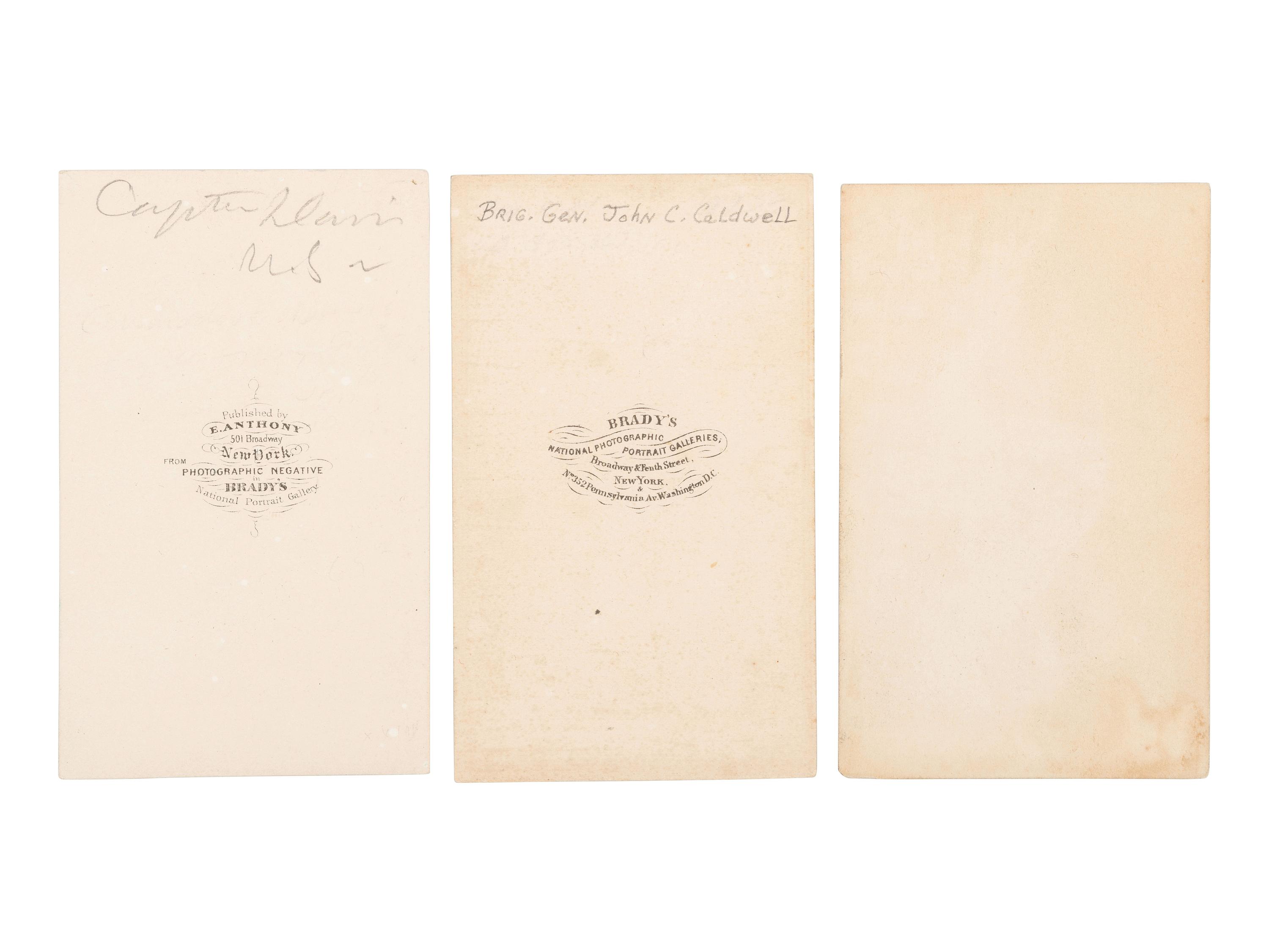[LINCOLN, Abraham (1809-1865)]. CDVs featuring members of the honor guard that accompanied Lincoln's body from Washington, DC to Springfield, IL, & other key figures in charge of the funeral.