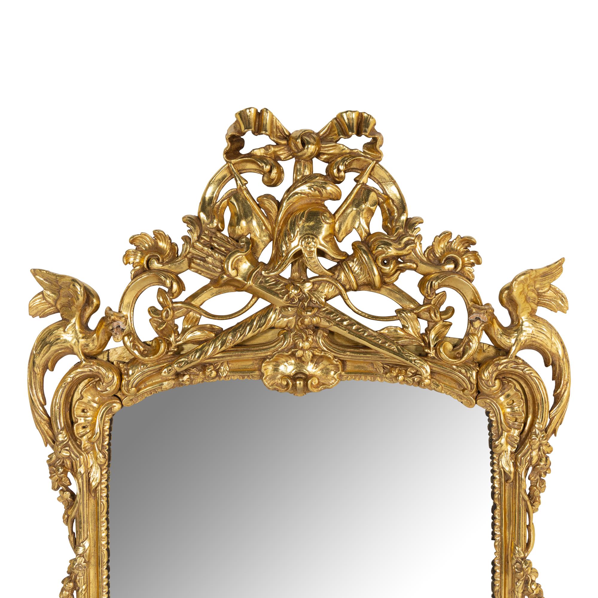 A Louis XVI Style Giltwood Mirror