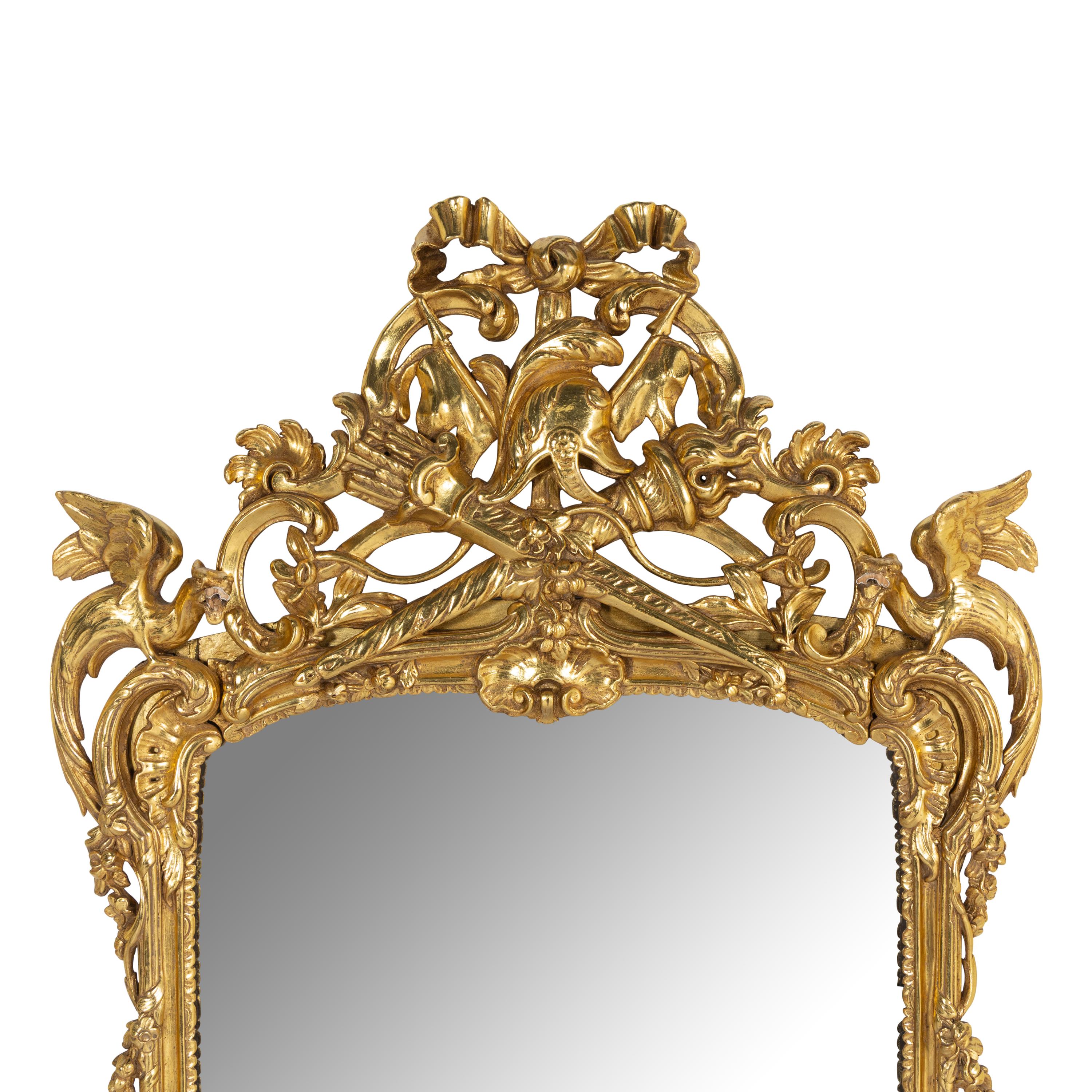 A Louis XVI Style Giltwood Mirror