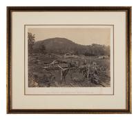 [CIVIL WAR]. BARNARD, George N. (1819-1902), photographer. A group of 3 photographs, incl. South Bank of Chattahoochee, and Kennesaw Mountain, Georgia. Ca 1860s.