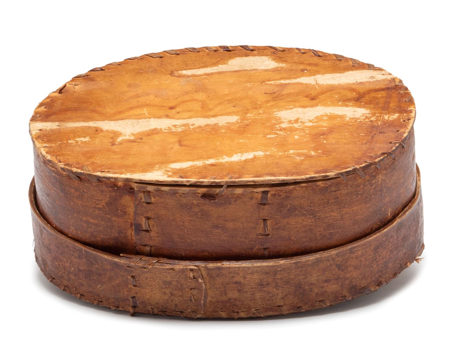 A Paint-Decorated Sinew-Bound Bentwood Box