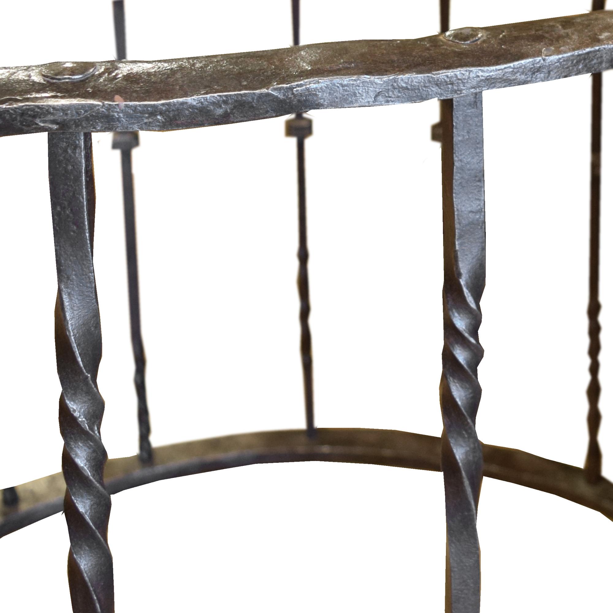 A Wrought Iron Table Base 39" W x 39" D x 30.5" H — Italy, 17th century