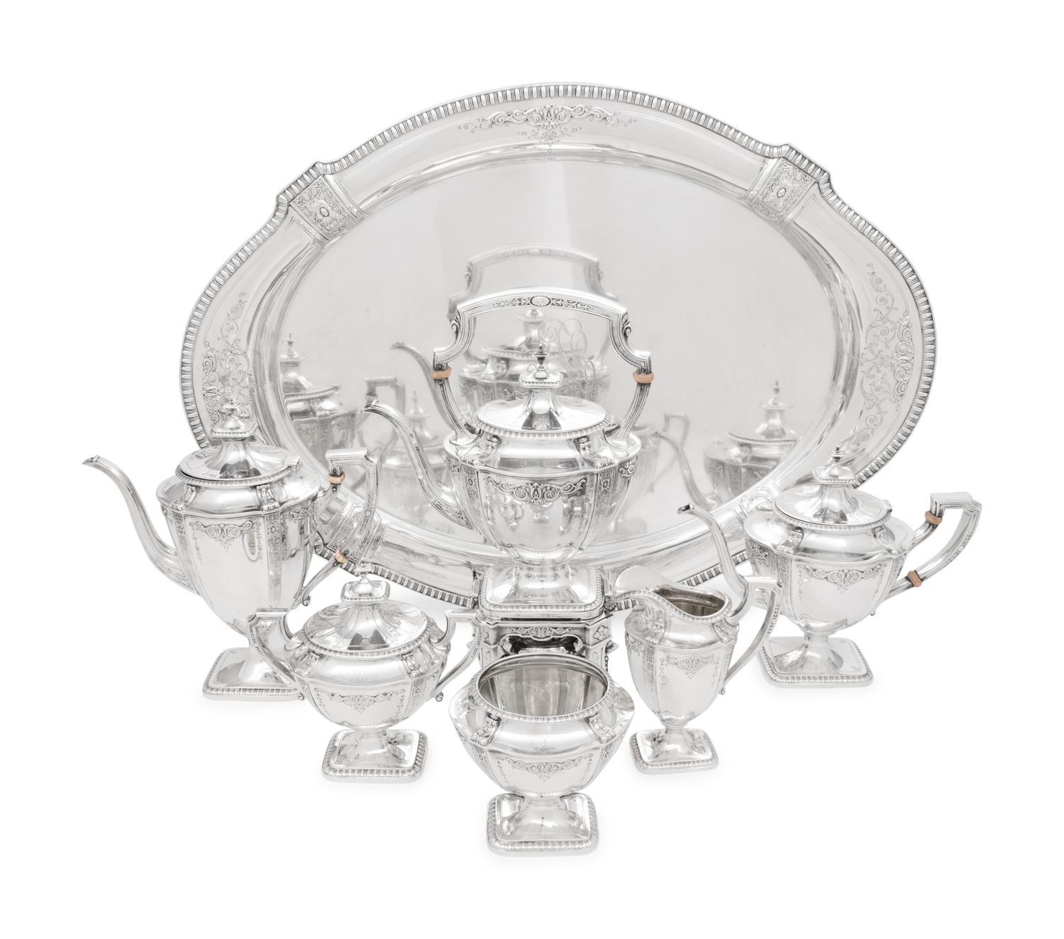An American Silver Seven-Piece Tea and Coffee Service