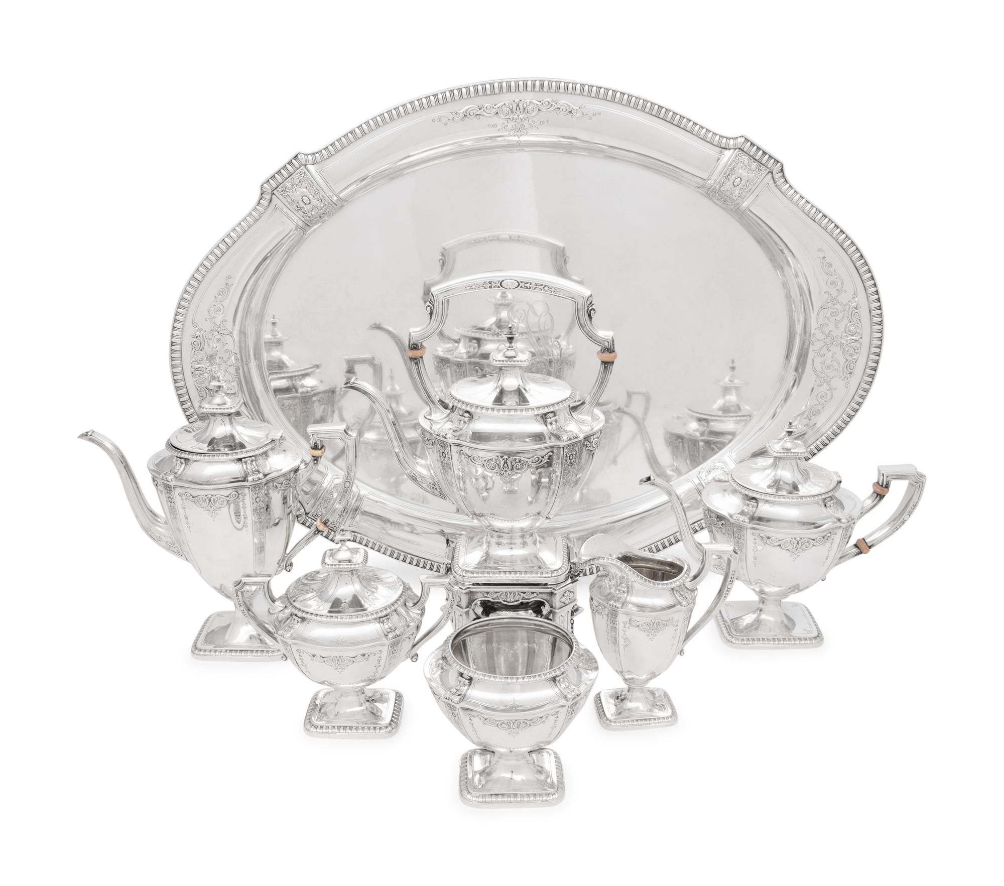 An American Silver Seven-Piece Tea and Coffee Service