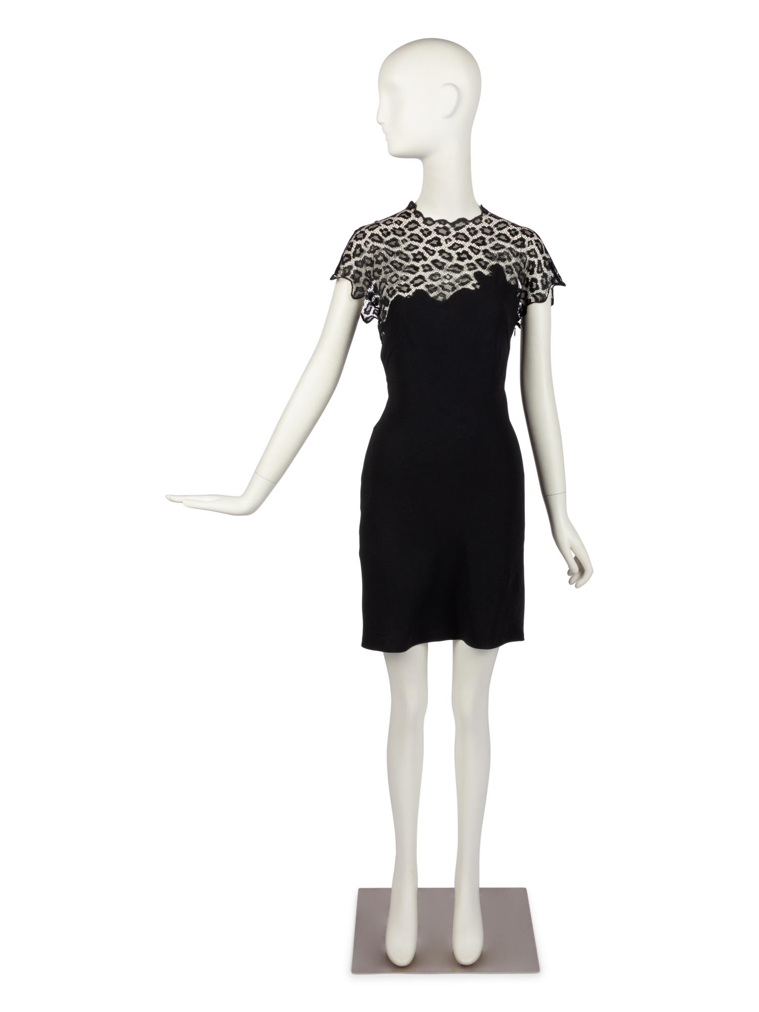 Alexander McQueen for Givenchy Black Lace Dress, "Lady Leopard" Collection, Fall 1997