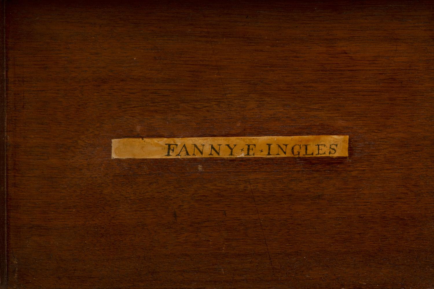 An American Scottish Rite Masonic-Decorated Sulphur Inlaid and Penwork Walnut Cash Box