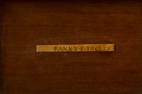 An American Scottish Rite Masonic-Decorated Sulphur Inlaid and Penwork Walnut Cash Box