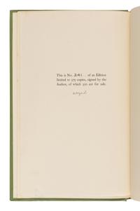 Yeats, William Butler (1865-1939). The Poems... London: Macmillan and Co., 1949.