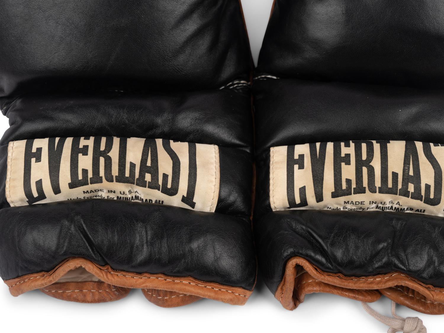 A 1970s Era Muhammad Ali Training Used / Worn Set of Everlast Boxing Gloves