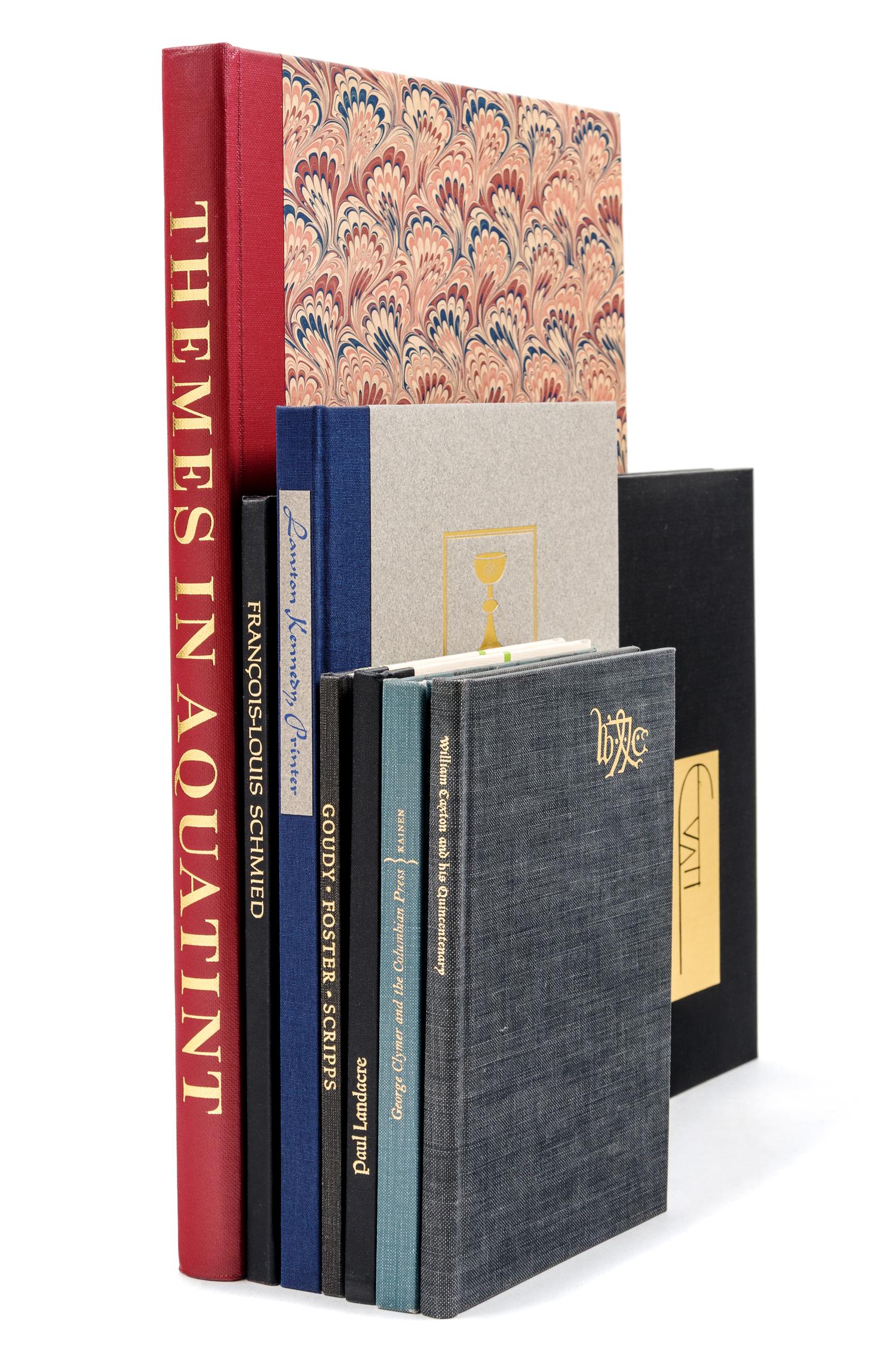 [BOOK CLUB OF CALFORNIA]. A group of 8 works relating to printing history, comprising: