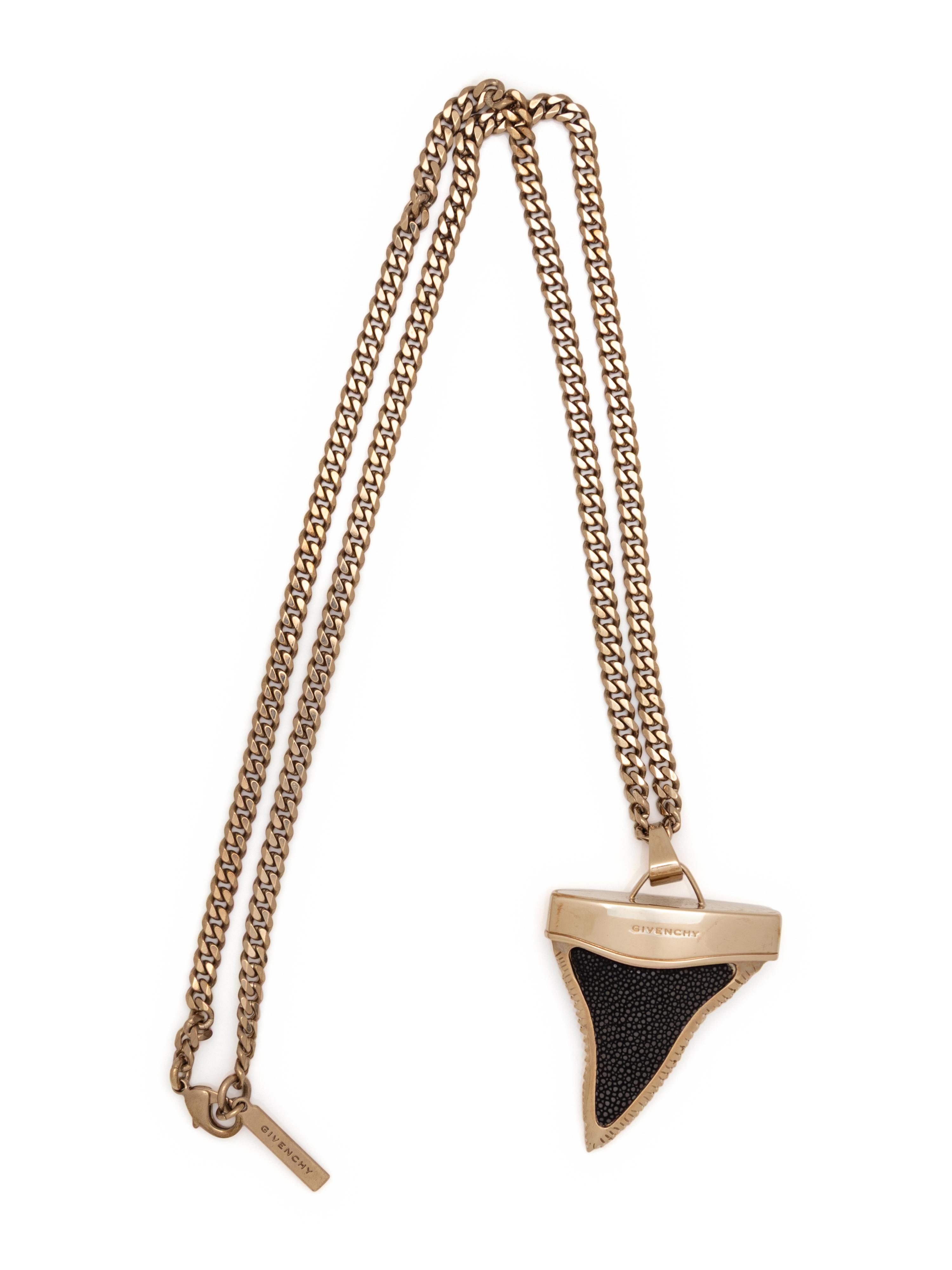 Givenchy, Shark Tooth Pendant Necklace