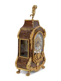 A Louis XV Gilt Bronze Mounted Walnut Bracket Clock