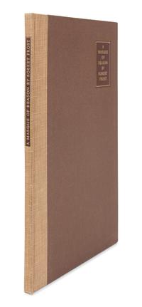 FROST, Robert (1874-1963). A group of 7 signed limited editions, comprising: