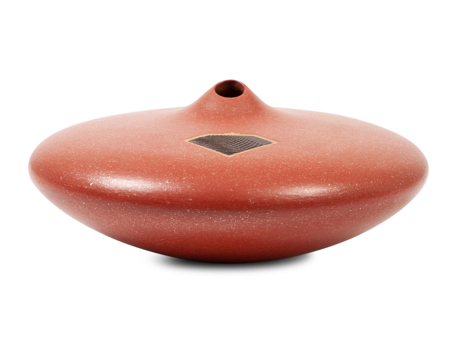 Micaceous Shifting Sands Redware Pottery Jar