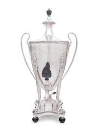 A Silver-Plate Coffee Urn