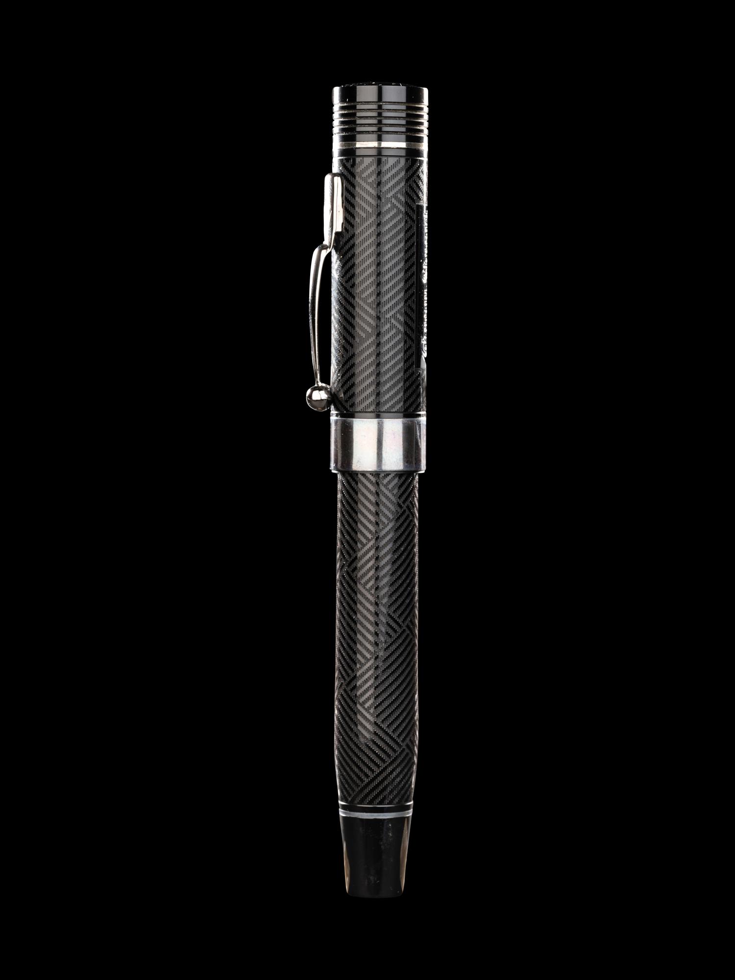Conway Stewart: Churchill-Ebonite and Silver Trim Limited Edition Rollerball Pen