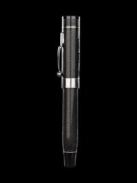 Conway Stewart: Churchill-Ebonite and Silver Trim Limited Edition Rollerball Pen