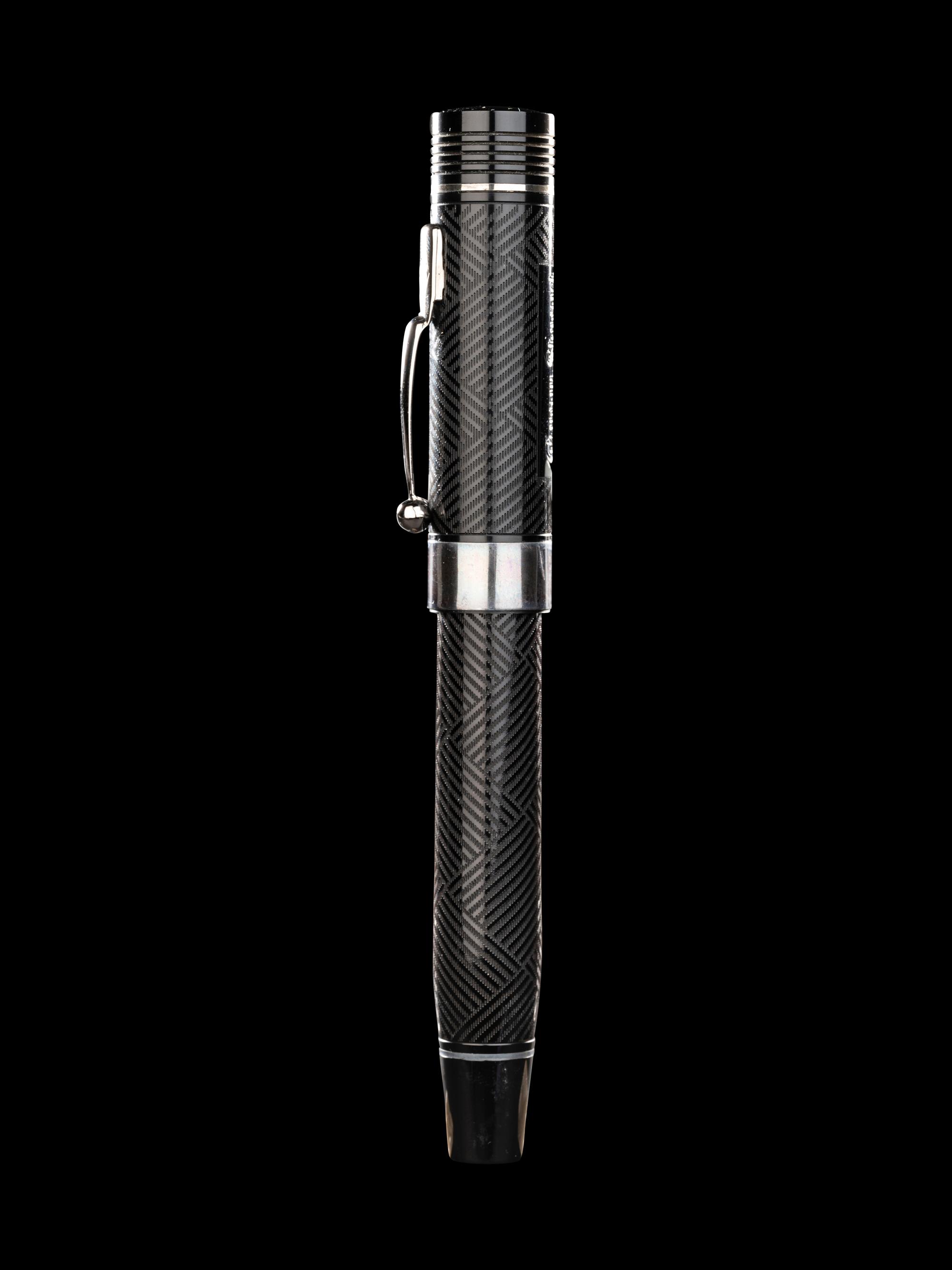 Conway Stewart: Churchill-Ebonite and Silver Trim Limited Edition Rollerball Pen