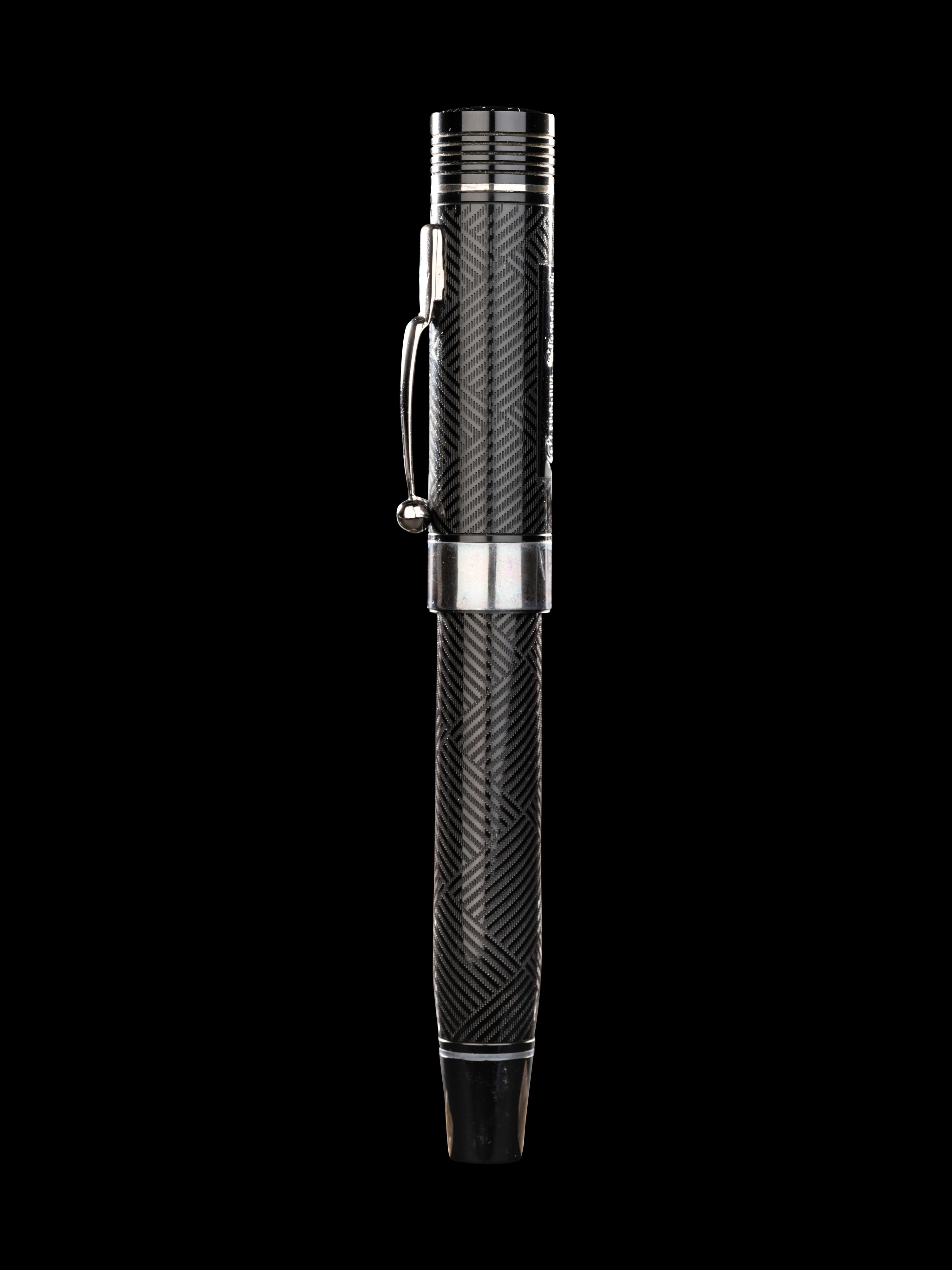 Conway Stewart: Churchill-Ebonite and Silver Trim Limited Edition Rollerball Pen