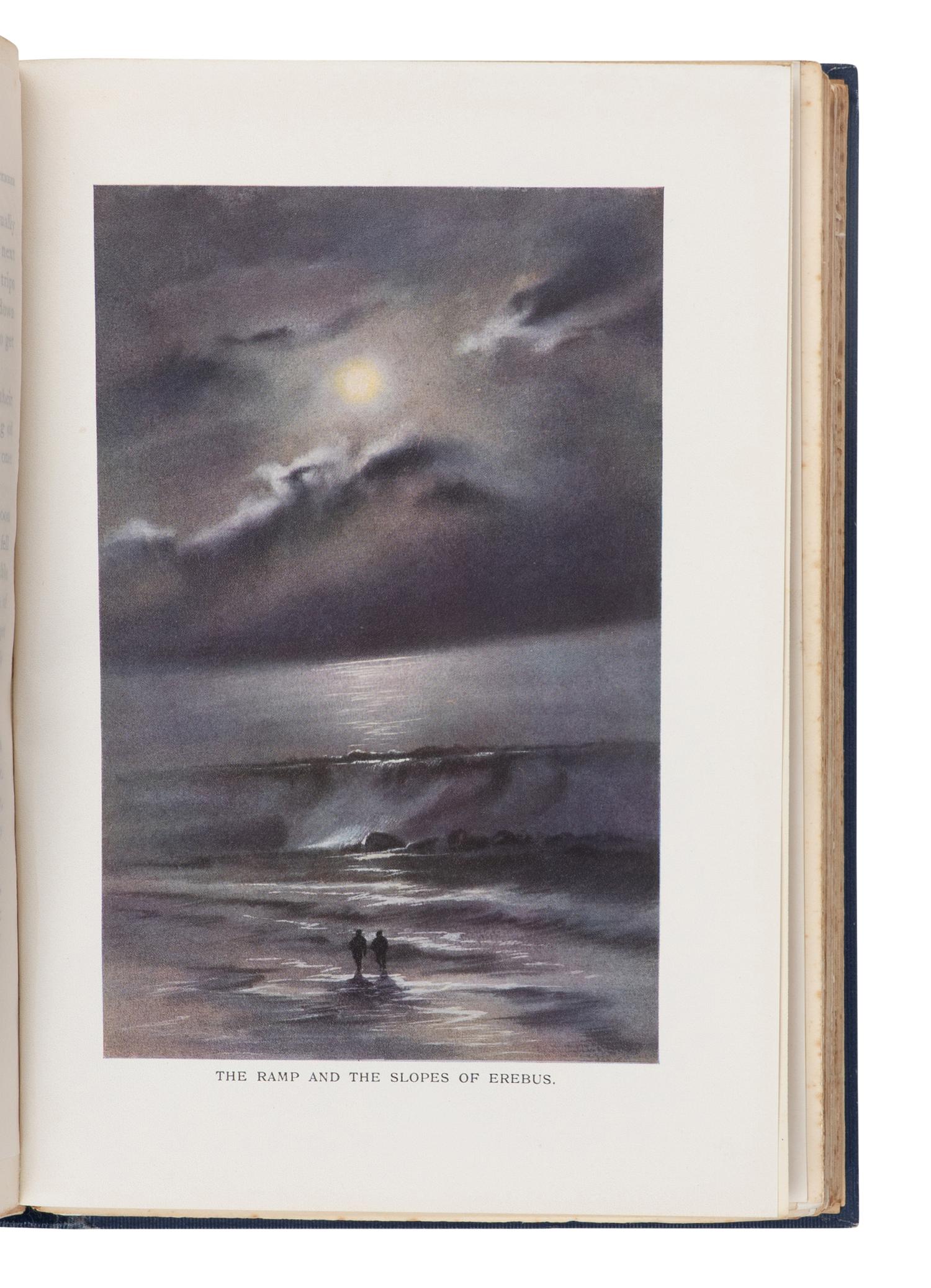 [TRAVEL & EXPLORATION]. [SCOTT, Robert Falcon (1868-1912)]. Scott's Last Expedition: In Two Volumes: Vol. I. Being the Journals of Captain R. F. Scott, R.N., C.V.O. Vol. II. Being the Reports of the Journeys & the Scientific Work Undertaken by Dr. E. A Wilson and Surviving Members of the Expedition . London: Smith, Elder, & Co., 1913.