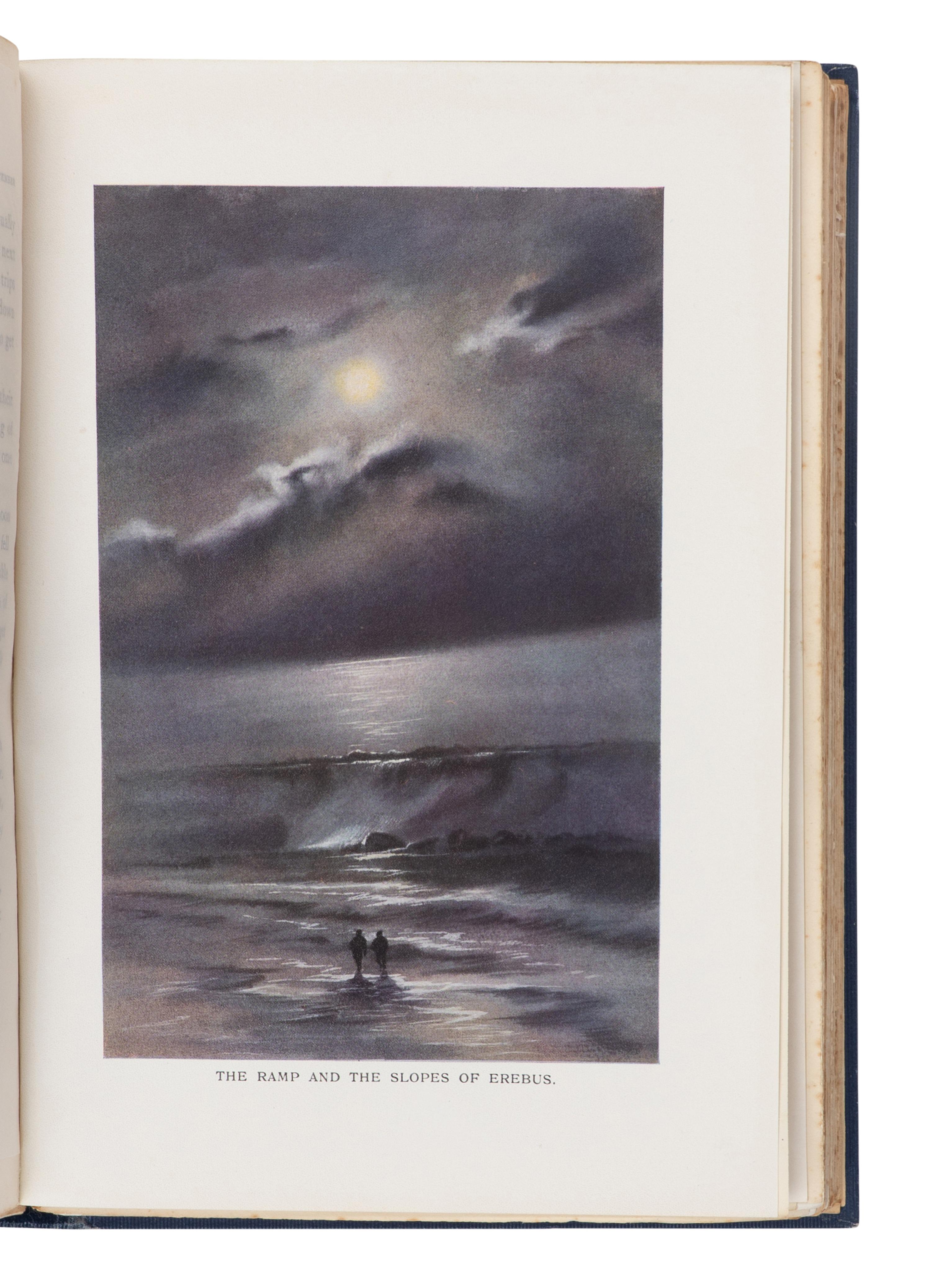 [TRAVEL & EXPLORATION]. [SCOTT, Robert Falcon (1868-1912)]. Scott's Last Expedition: In Two Volumes: Vol. I. Being the Journals of Captain R. F. Scott, R.N., C.V.O. Vol. II. Being the Reports of the Journeys & the Scientific Work Undertaken by Dr. E. A Wilson and Surviving Members of the Expedition . London: Smith, Elder, & Co., 1913.