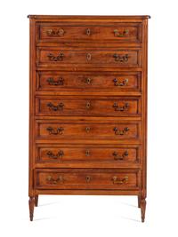 A Louis XVI Style Mahogany Semainier