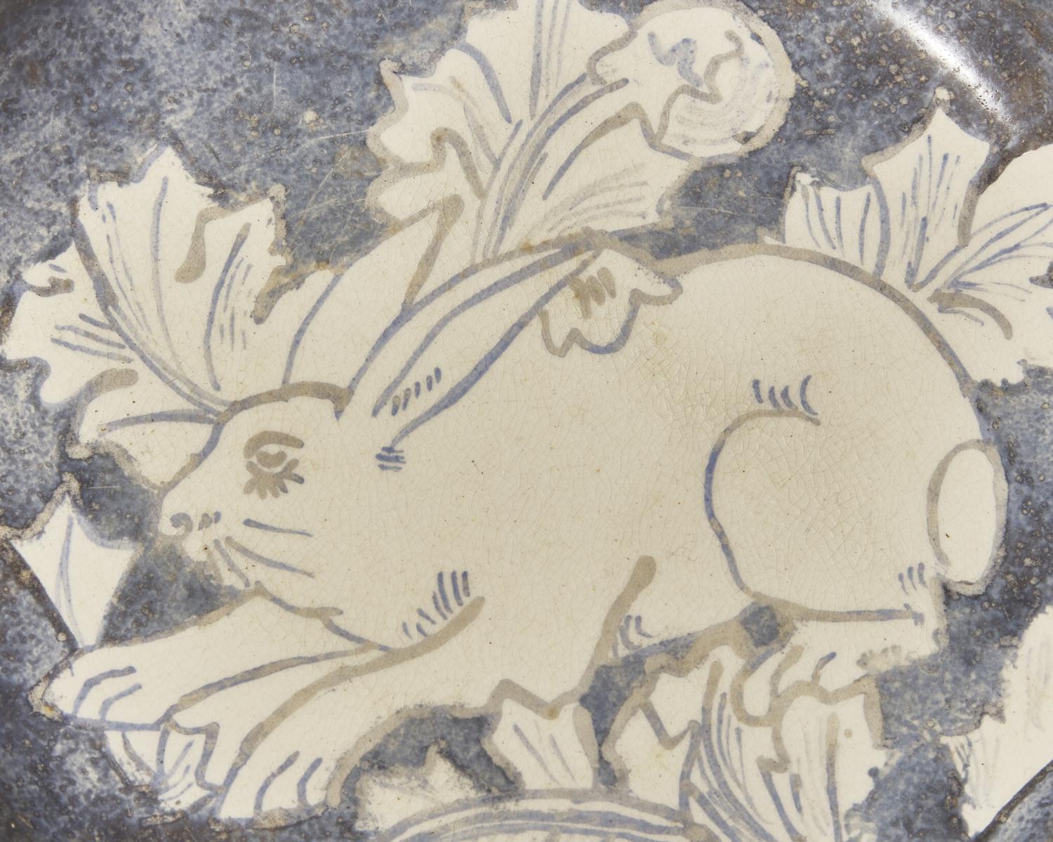 A Wedgwood Painted Stoneware Dish