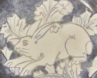 A Wedgwood Painted Stoneware Dish